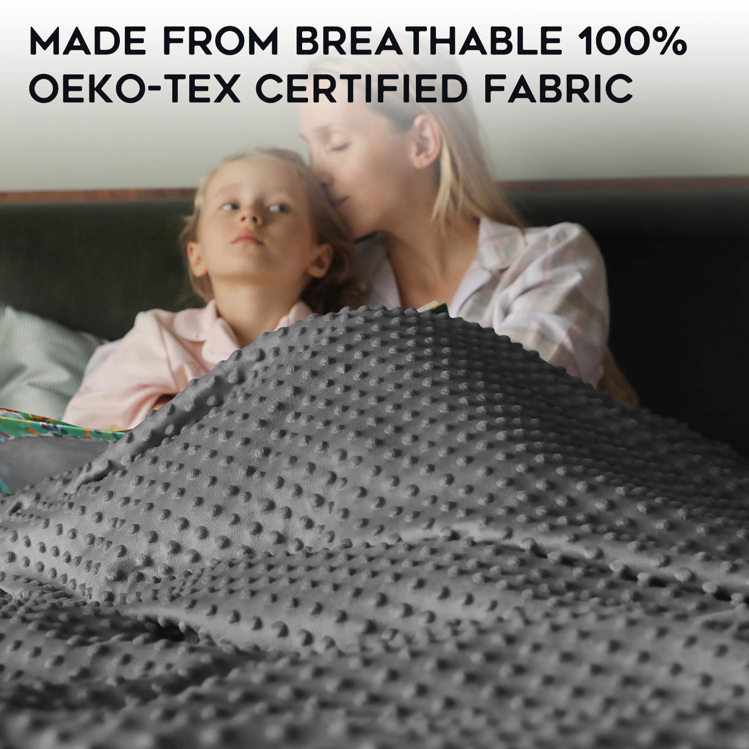 Amazon.co.jp: YnM竹繊維とミンキー両面、加重毛布カバー ウェイト