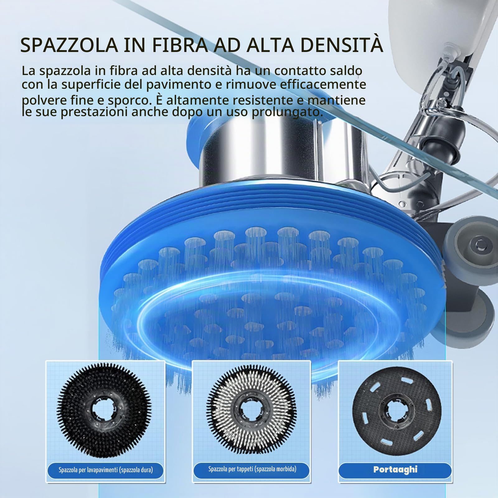 Lavasciuga Pavimenti Professionale Pulitore per Moquette lavapavimenti Lava Divano Lavatappeti ad Acqua Potenza 1100W Serbatoio dell'Acqua da 8 Litri Funzioni di Pulizia ceratura e lucidatura