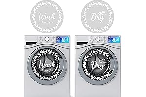 4-Piece Washer and Dryer Decal Pack - Elevate Your Laundry Routine, One...