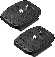 Vista 1 de Weewooday 2 piezas de 1.693 in trípode placa de montaje trípode placa de liberación rápida cámara adaptador de reemplazo para equipo de fotografía