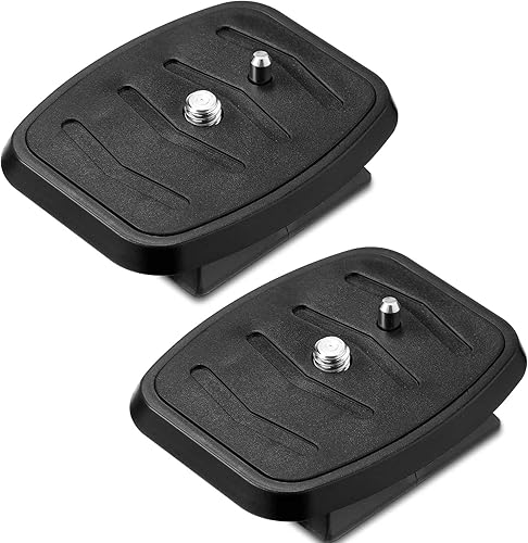 Weewooday 2 piezas de 1.693 in trípode placa de montaje trípode placa de liberación rápida cámara adaptador de reemplazo para equipo de fotografía