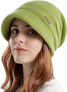 Sponsored You’re seeing this ad based on the product’s relevance to your search query.Learn more about this advertisement Gajaous Women's Winter Lined Basque Hat Knitted Balloon Hat Warm Slouchy Hat with Visor