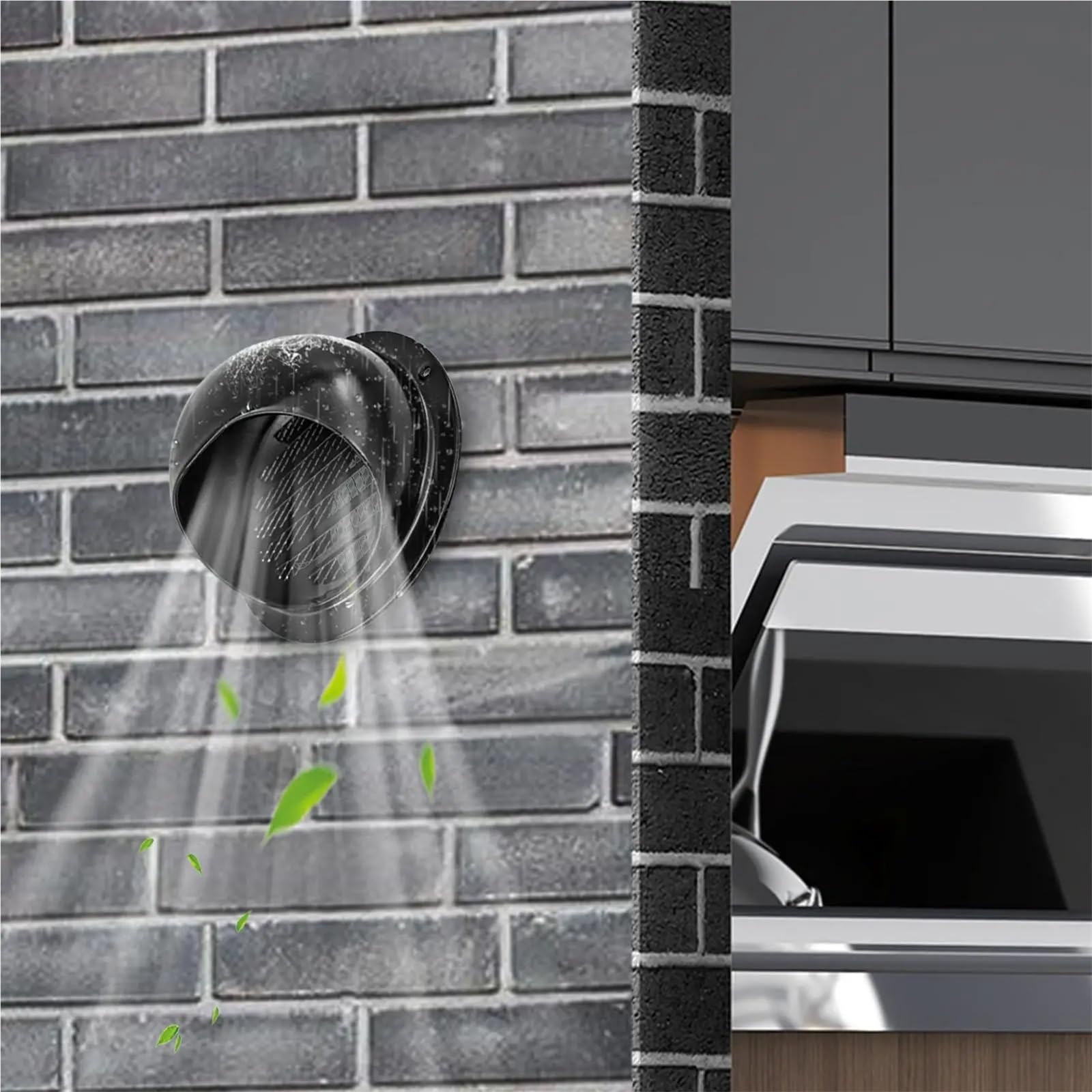 2pcs Exhaust Vent Round Ventilation Grille Para Cocina