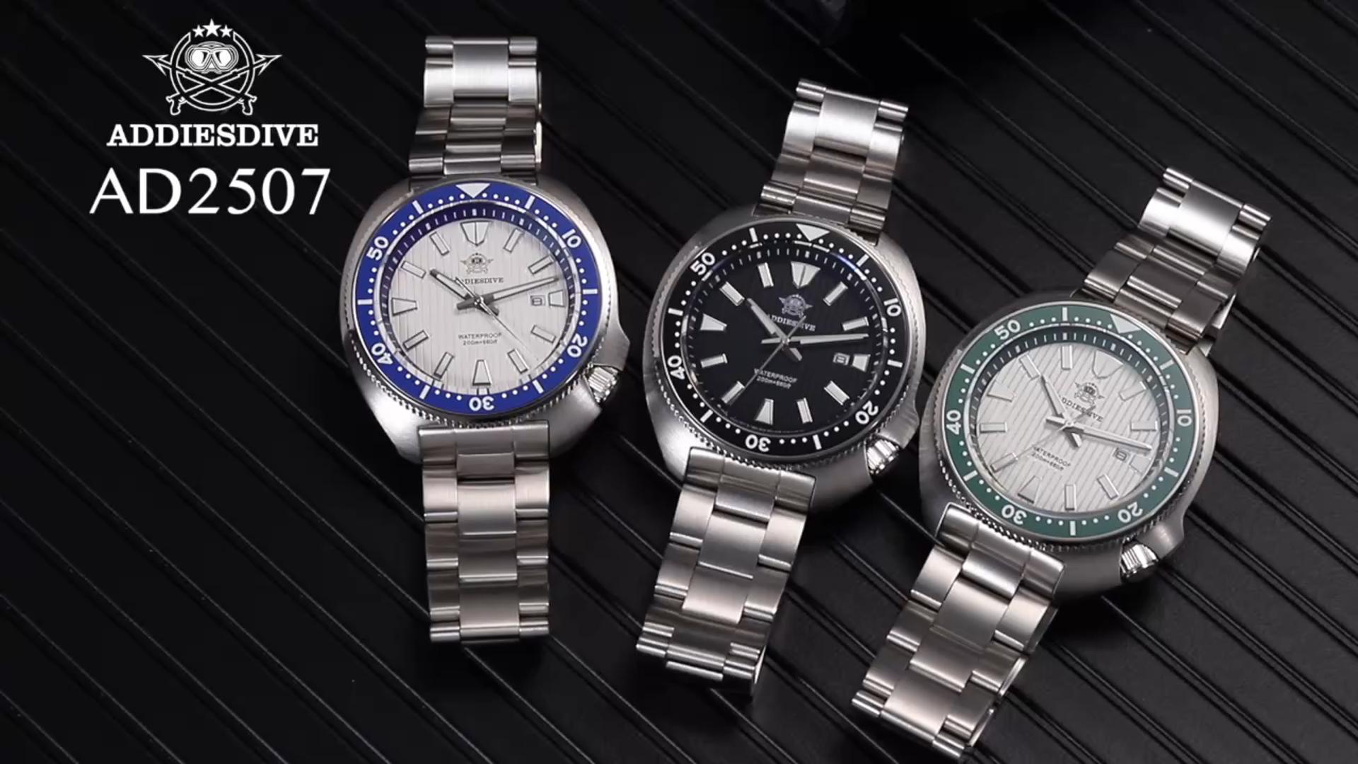 Watch ADDIESDIVE AD2507 Mens Dive Watch Synthesis Sapphire Crystal