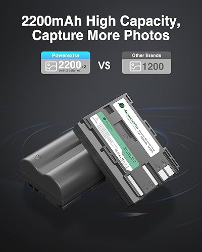 Miniatura 5 de BP-511 - Batería de repuesto para Canon BP-511A y 5D 50D 40D 20D 30D 10D Digital Rebel 1D D60 300D D30 Kiss Powershot G5 Pro 1 G2 G3 G6 G1 Pro90