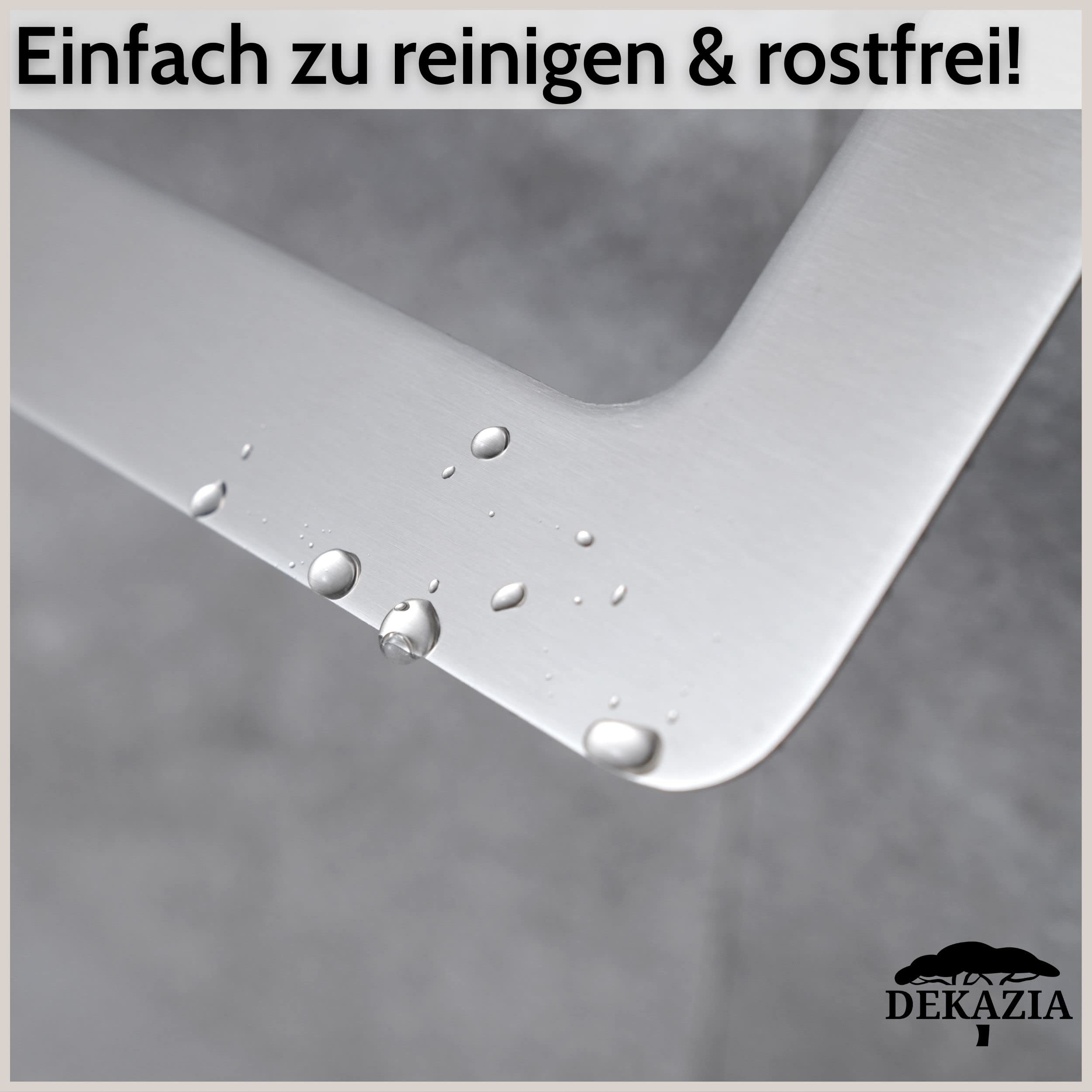 DEKAZIA® Handtuchhalter Edelstahl ohne Bohren, Handtuchstange Bad Wand