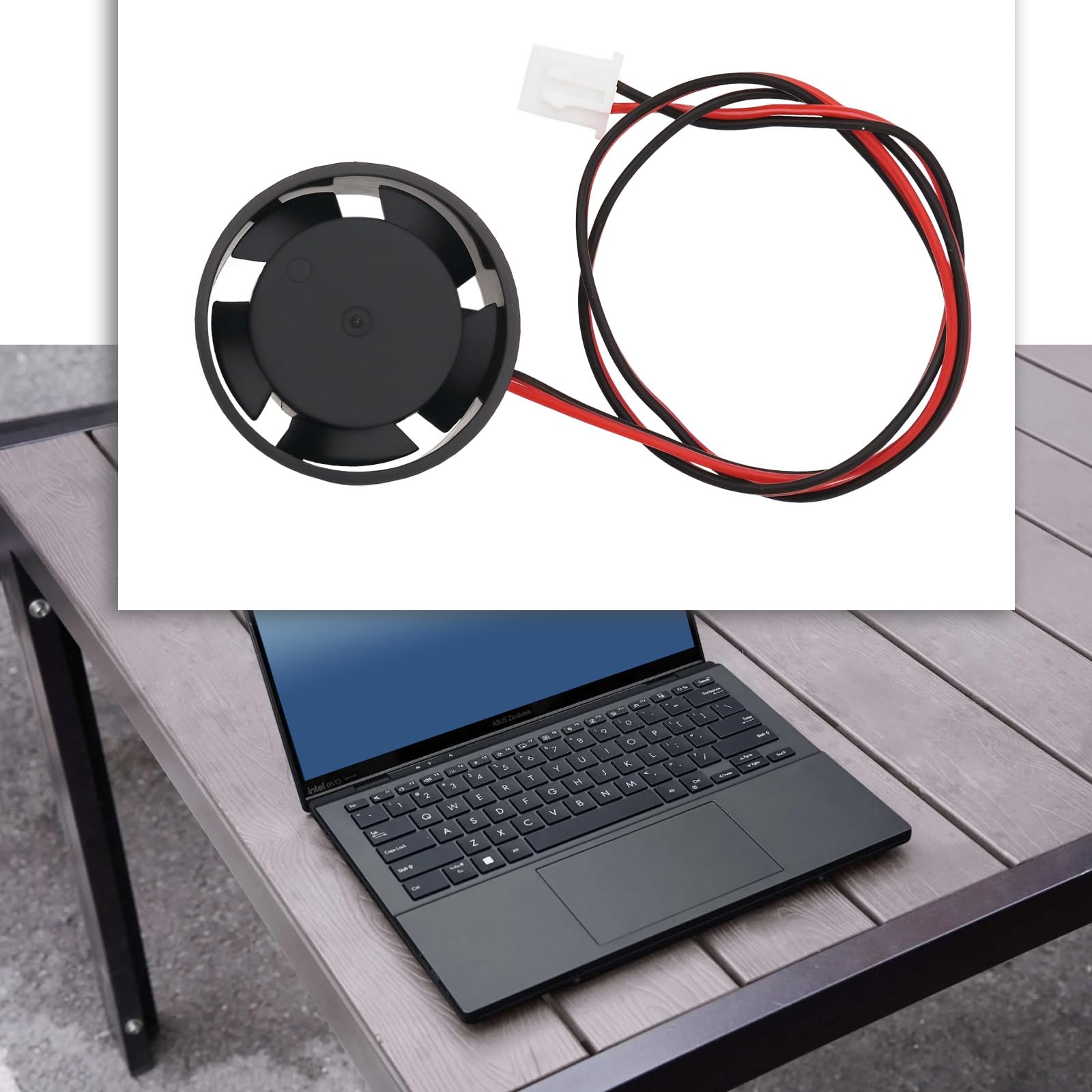 EMSea 4 mini ventole di raffreddamento senza spazzole 2510, 9 V-14,4 V, rotonde DC2510, silenziose, grandi ventole per computer portatili e console di gioco (25,7 x 10,1 mm)