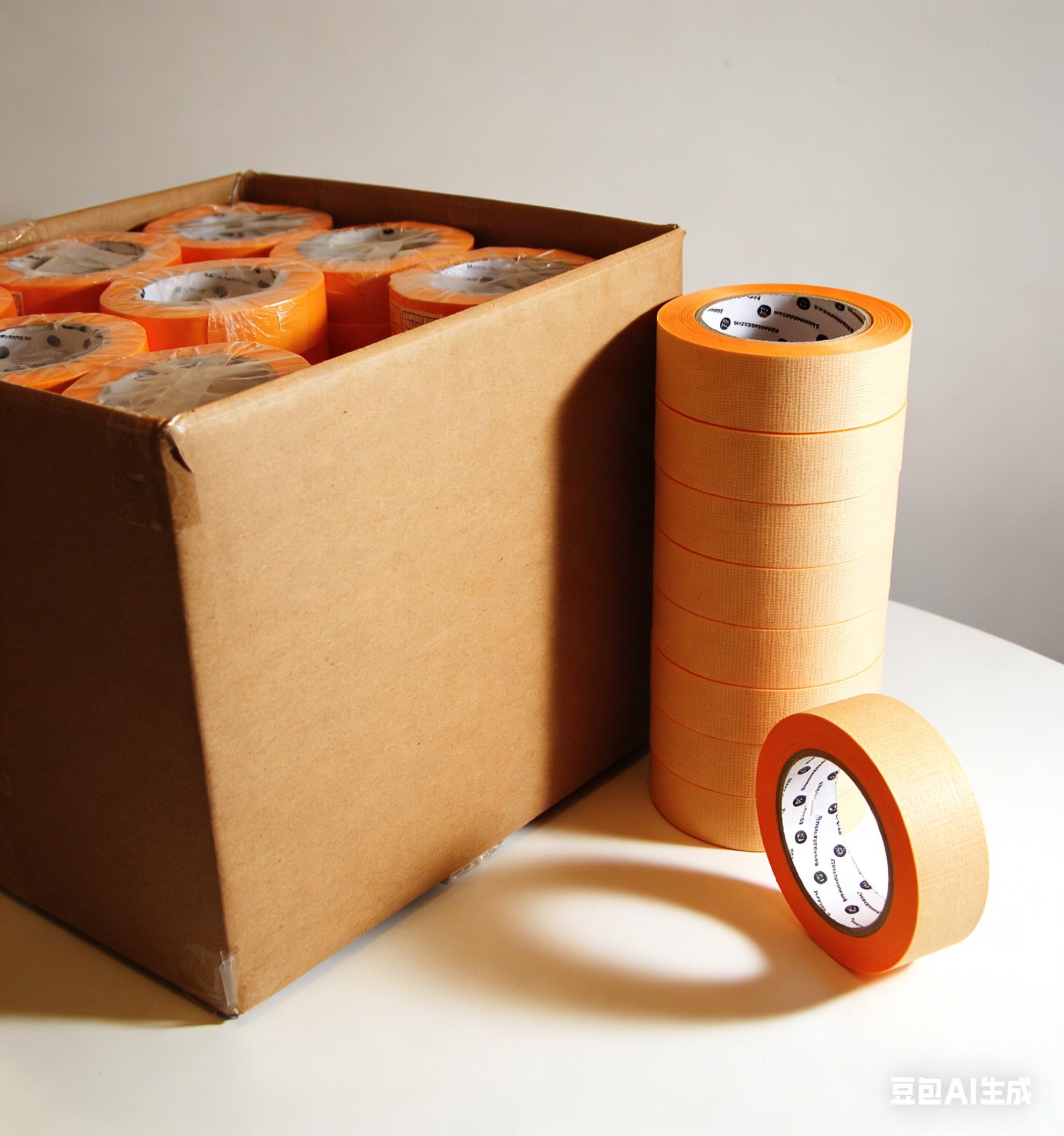 Goldband Malerkrepp Kreppband 24xRollen 48mm x 50m, Profi Malerband Abdeckband, Selbstklebend Gold Washi Tape Klebeband Malertape (24, 48MM*50M)