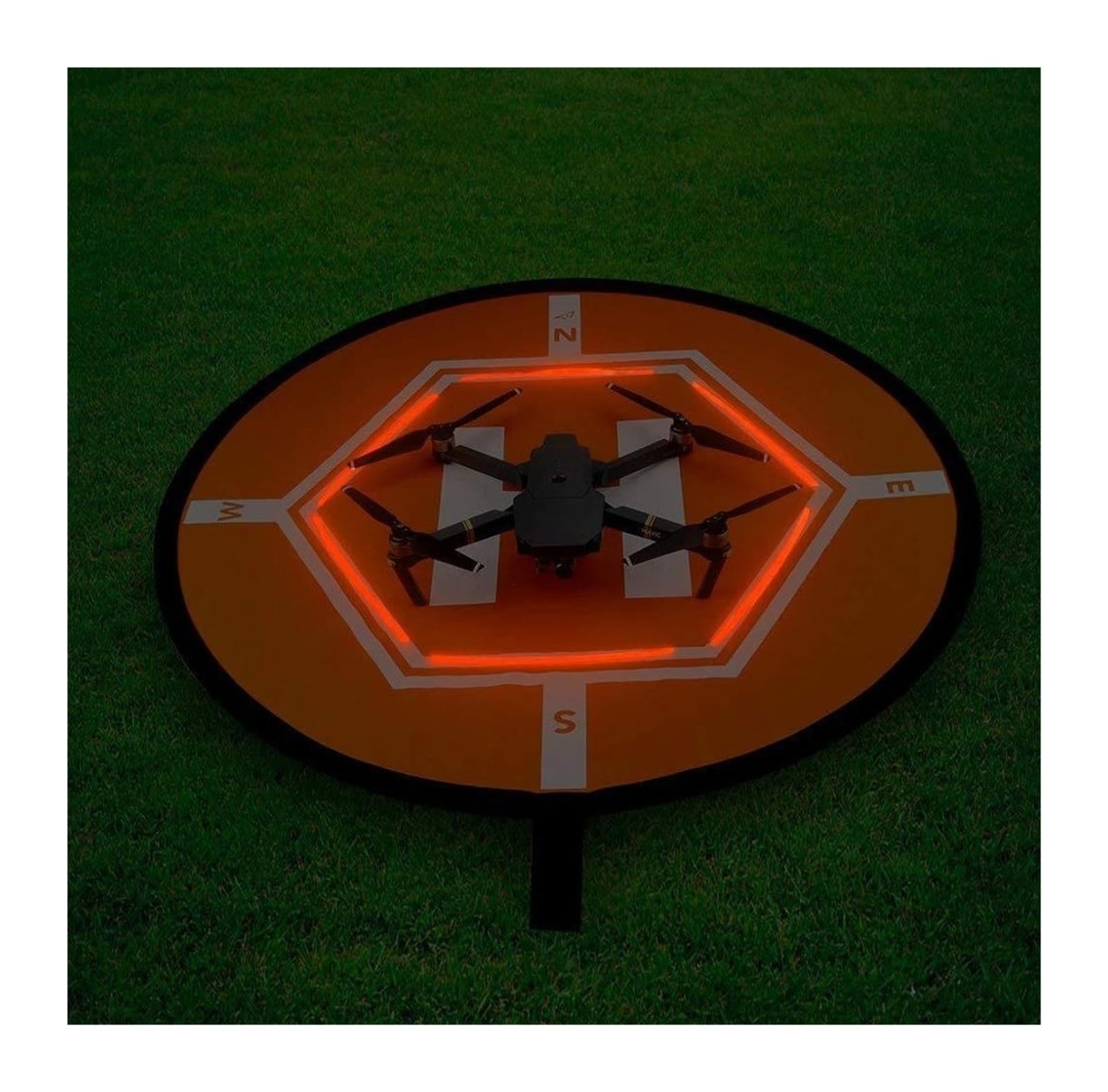 55/80 cm podkładka do lądowania drona szybko składana wodoodporna lądowisko dla lądowiska z gwoździami i torbą do DJI dla Phantom 2/3/4, dla Mini, Inspire 1, RC Quadcopter (55 cm)