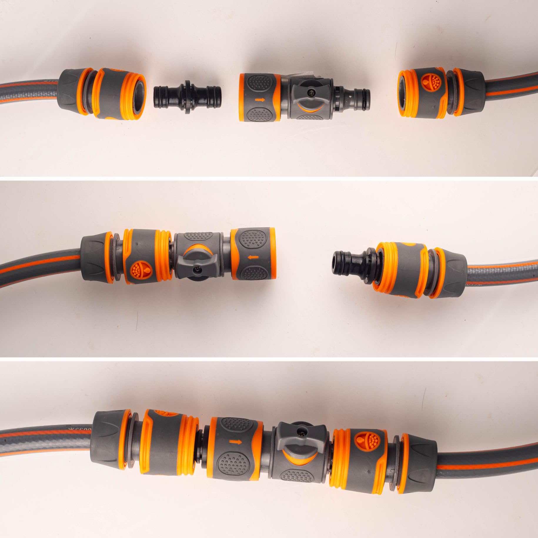 ZSYIULIA Quick Release Hose Connector with Switch Valve Quick Connection in Line Water Shut Off Valve Fitting for Garden Hoses, Watering Systems & Outdoor Taps - Image 4