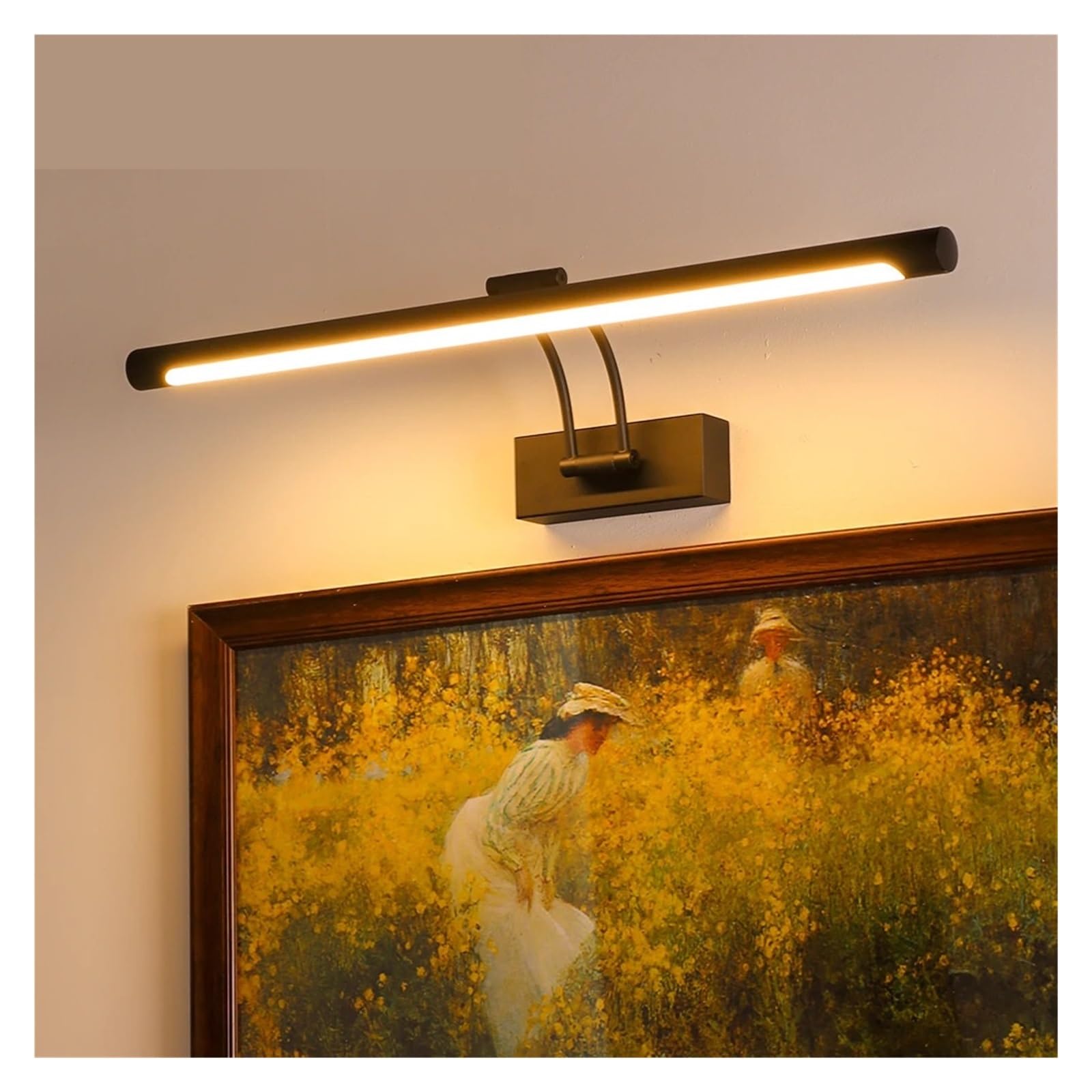 Eitelkeit Make-Up Licht Loft 8W 12W 90-260V Badezimmer Wand Montiert Lampe Wasserdichte Leuchte Schwarz shell Vollständige Abdeckung(Silver,WARM_12W 51CM)