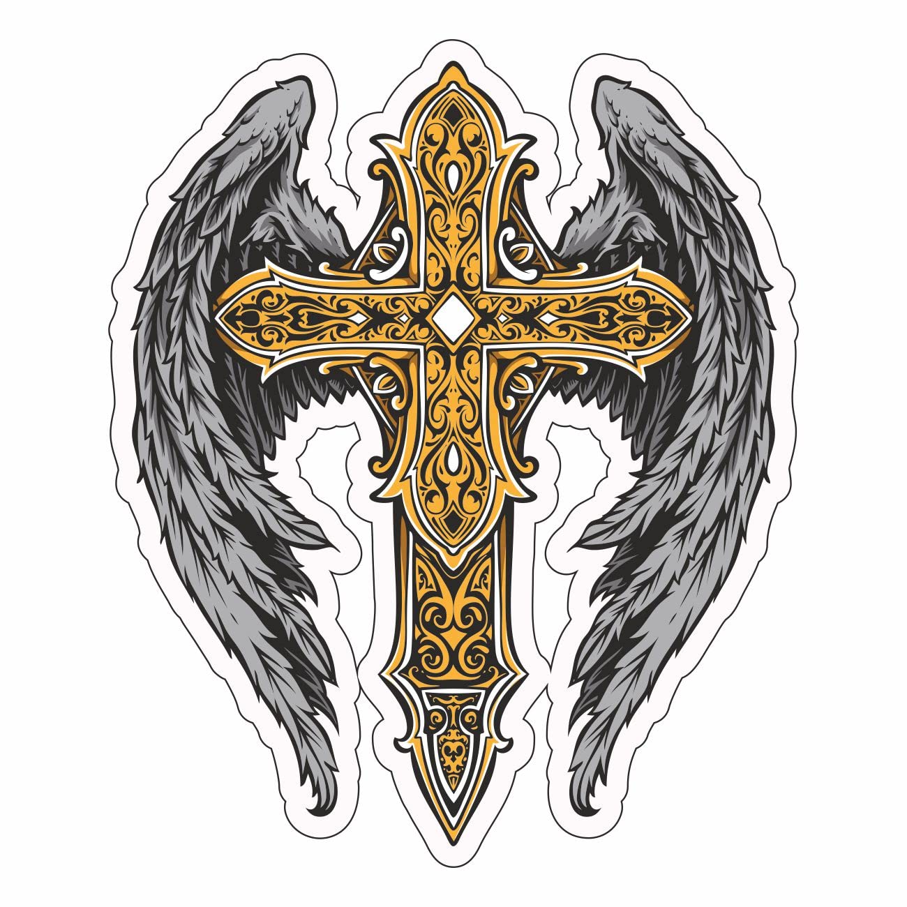 Adesivo Sagomato Teschio Messicano Con Bordo Bianco - Decorazione Per Auto, Moto, Casco E Pareti - Foto 8