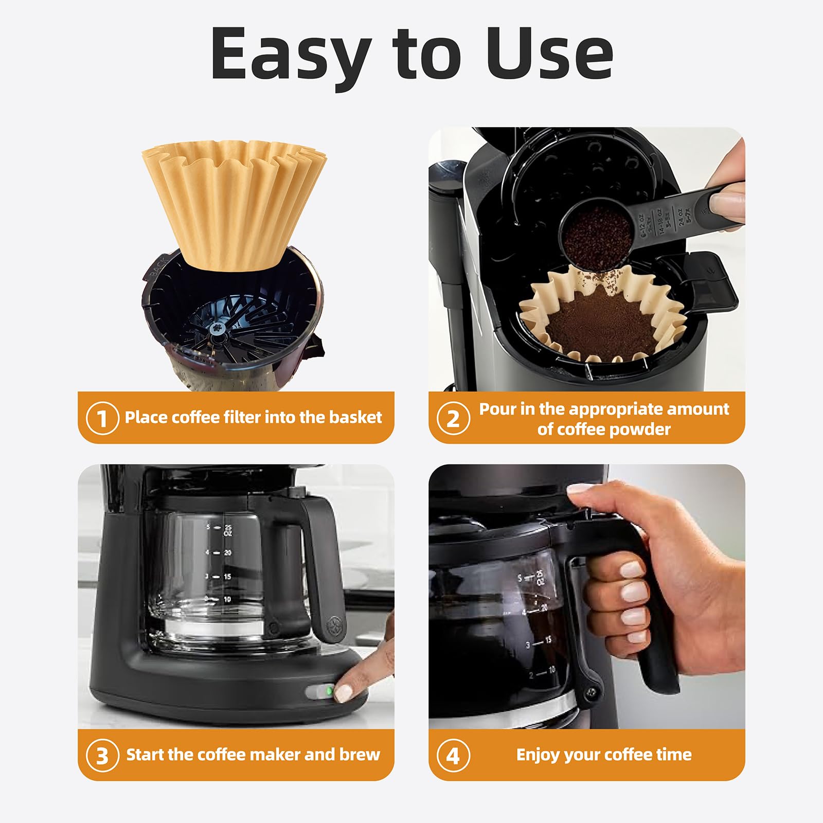 Amazon.com: 5 Cup Coffee Maker Filters Compatible with Mr.Coffee,Thicken  Natural 5 Cup Coffee Maker Filters Compatible with Mr.Coffee Mini Brew,100  Count: Home & Kitchen