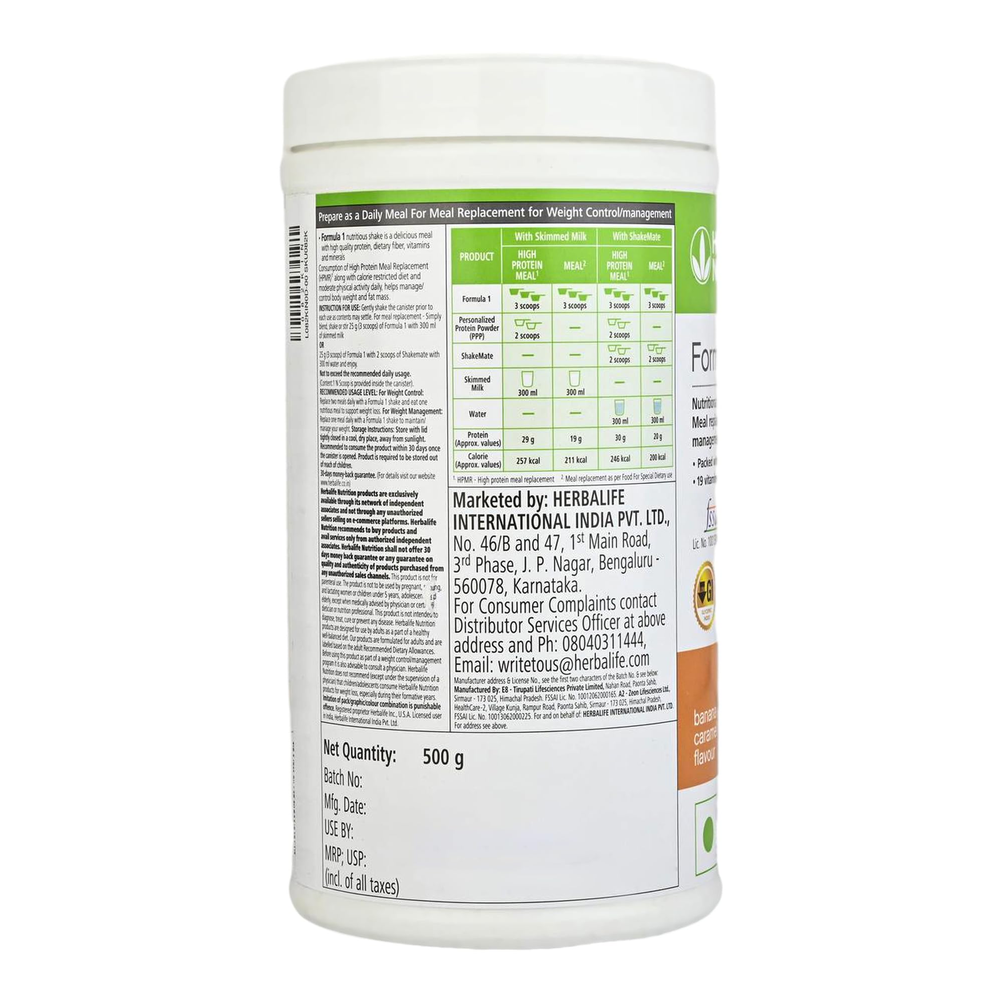 Herbalife Formula 1 Nutritional Shake Mix