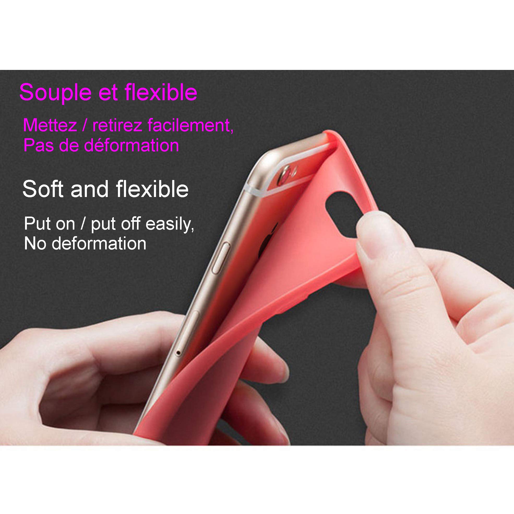 Cover IPhone 8 Morbida TPU Opaca Color Caramella - Blu, Antiscivolo, Anti-impronta, Con Vetro Temperato Incluso - 2