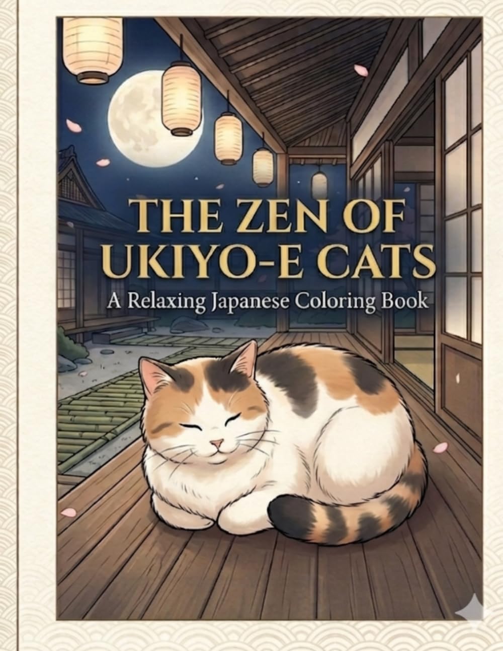 THE ZEN OF UKIYO-E CATS: A Relaxing Japanese Coloring Book