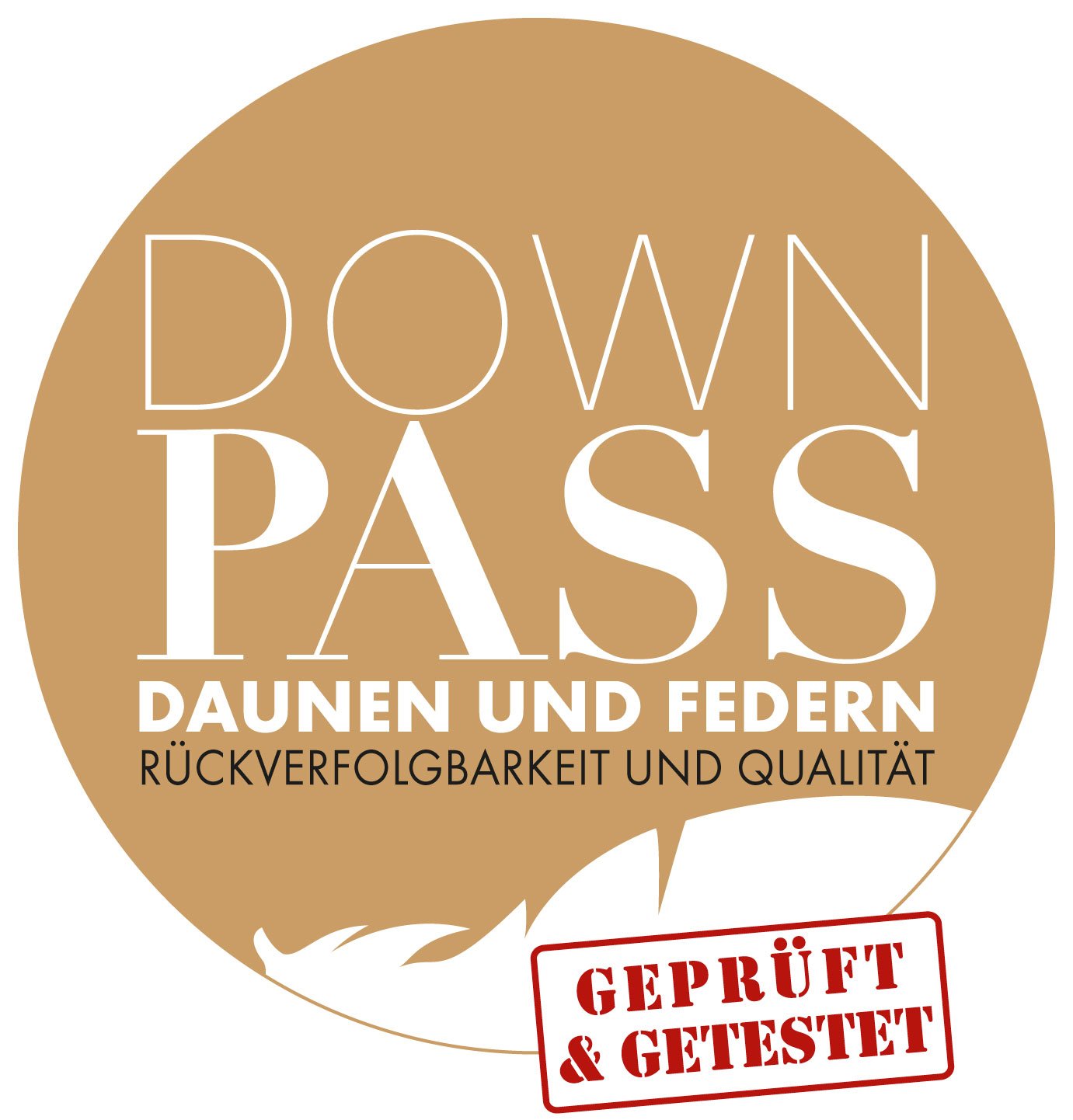 Bodyprotect Daunenkissen, 100% Neue Daunen (30%) & Federn (70%), 100% feinste Baumwolle (Mako-Köper), Downpass, Nomite, Ökotex, 60 Grad waschbar, 80 x 80 cm