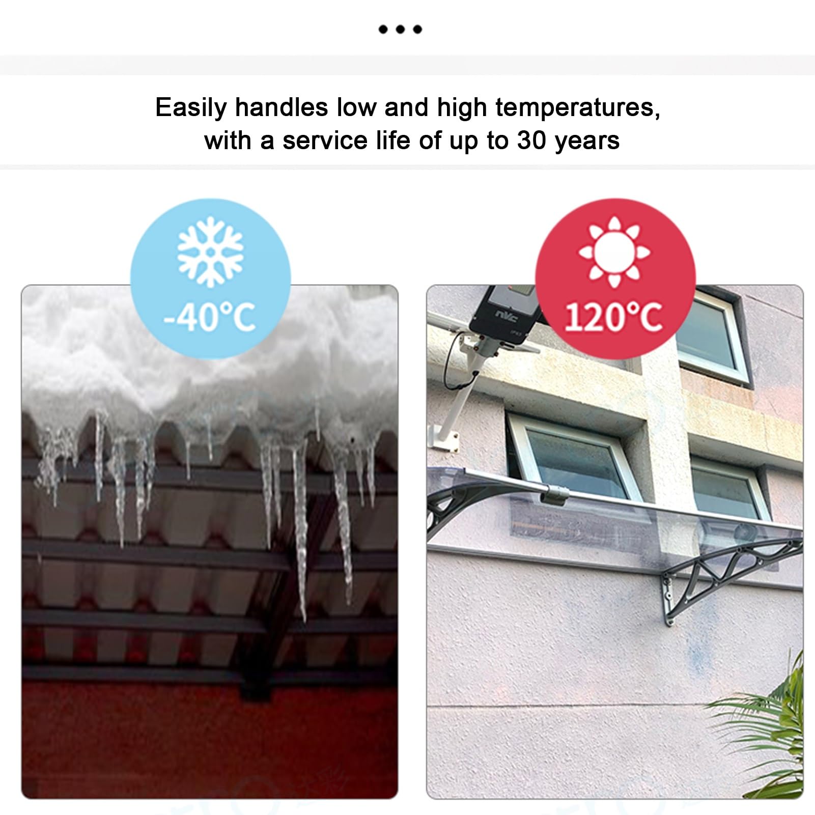 Brokkoli Color Outdoor Terrassenüberdachung Markise UV Regen- und Schneeschutz für Fenster, Tür und Dach, Polycarbonat-Unterstand für Veranda, Überkopf