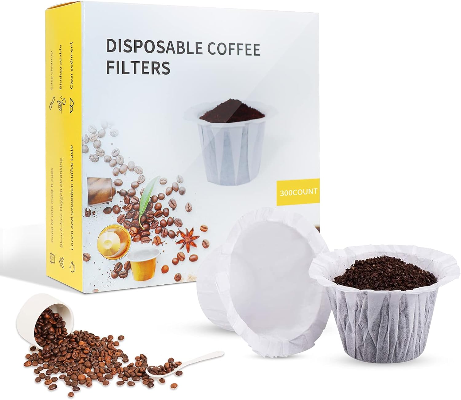Disposable Coffee Filters Coffee Paper Filters for Keurig Single Serve