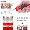 Hi-Spec Tool Kit Set for New Homes, Essential 42-Piece Red. Handy tool set with hammer, screwdriver sets, pliers, bit sets, and more for home and office DIY repair and maintenance in a compact Toolbox