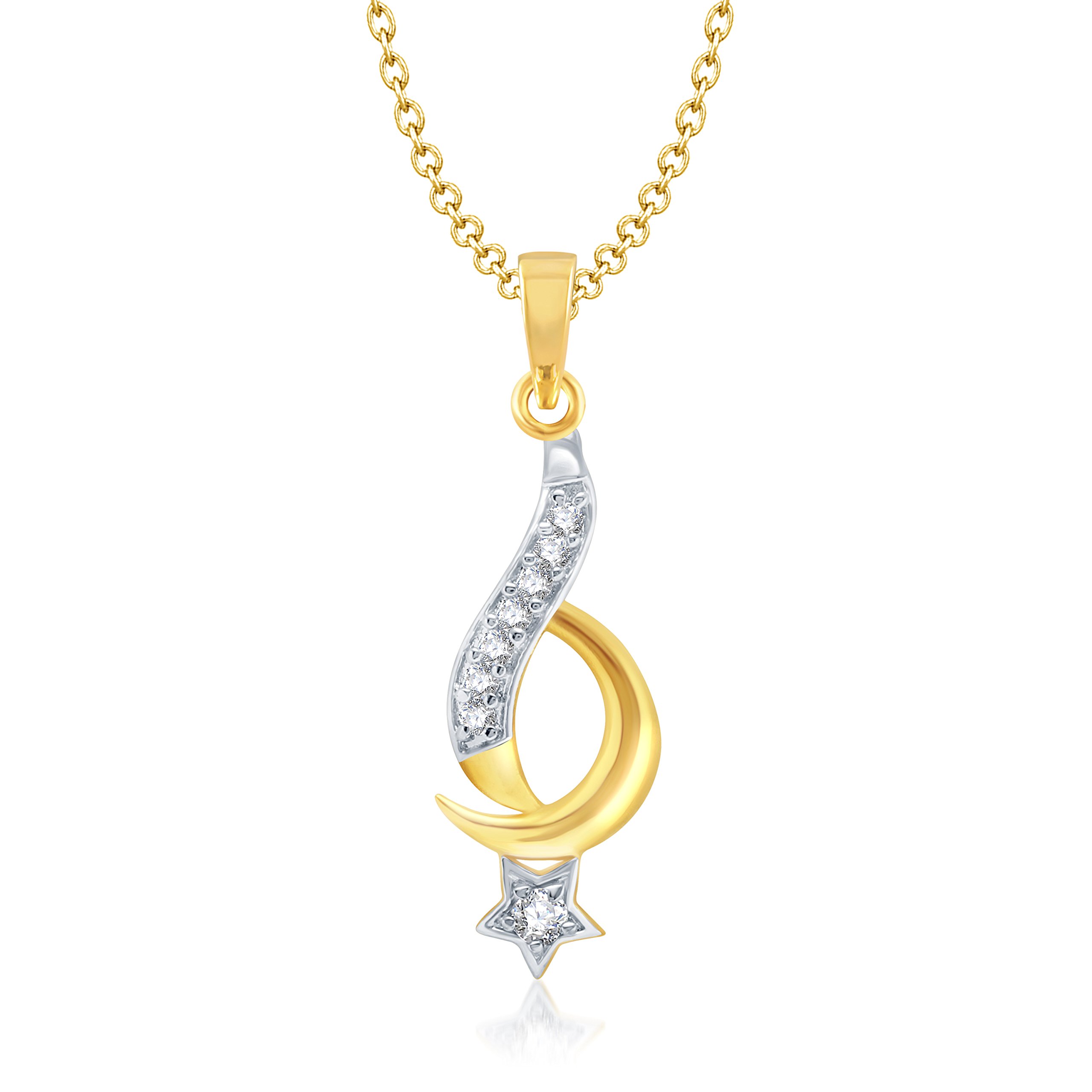 V. K. JewelsVK Jewels Pendant for Women (Golden) (vkp1055g)