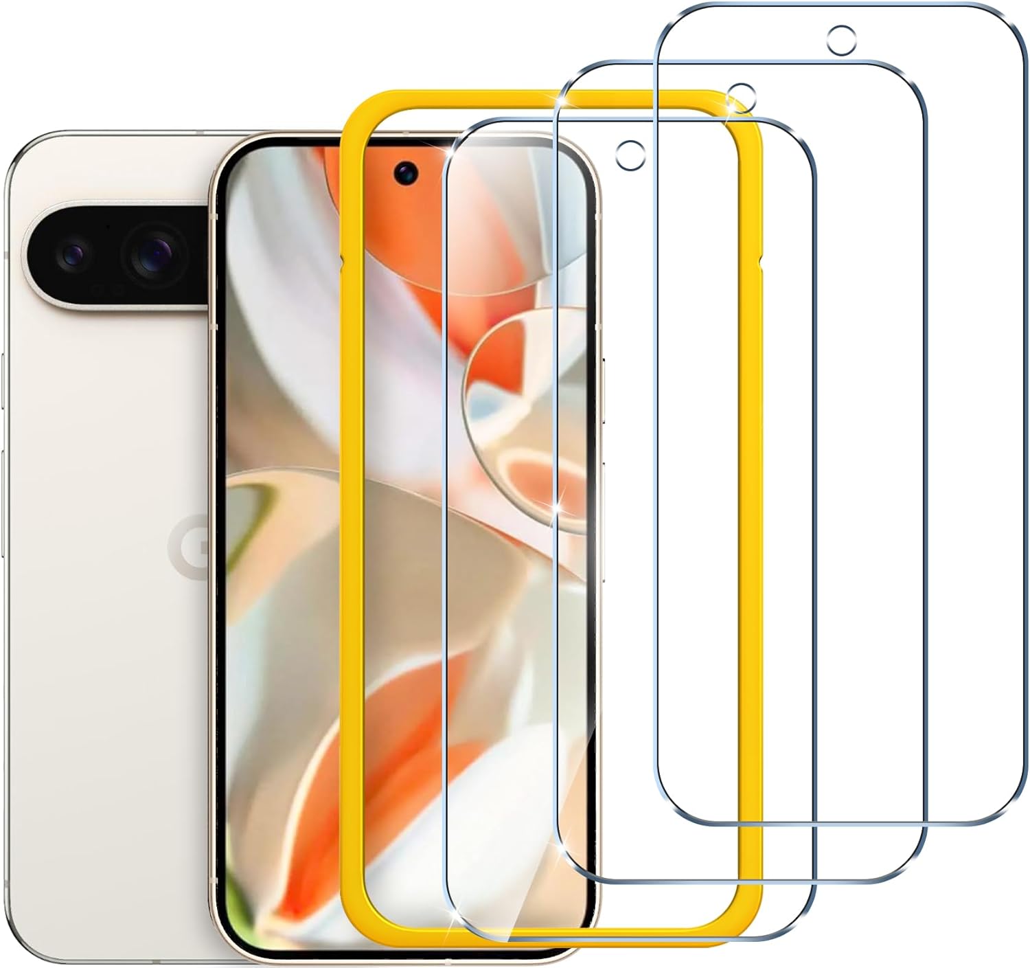 ivoler 3-Pack Screen Protector Tempered Glass for Google...