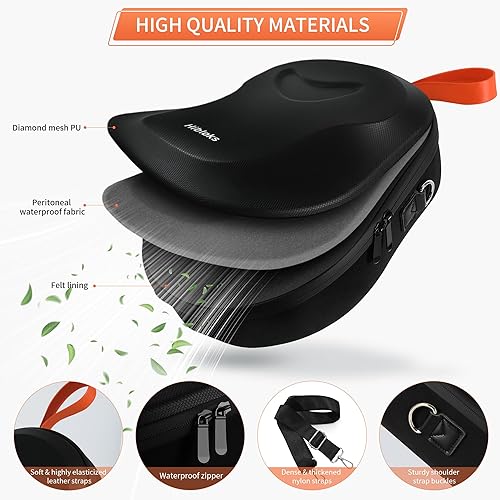 Miniatura 5 de RCGEEK HiBloks Carrying Case with Magnetic Charging Port for Meta Quest 3 Accessories, Hard Travel Case for Oculus Quest 3 All-in-One VR Headset and