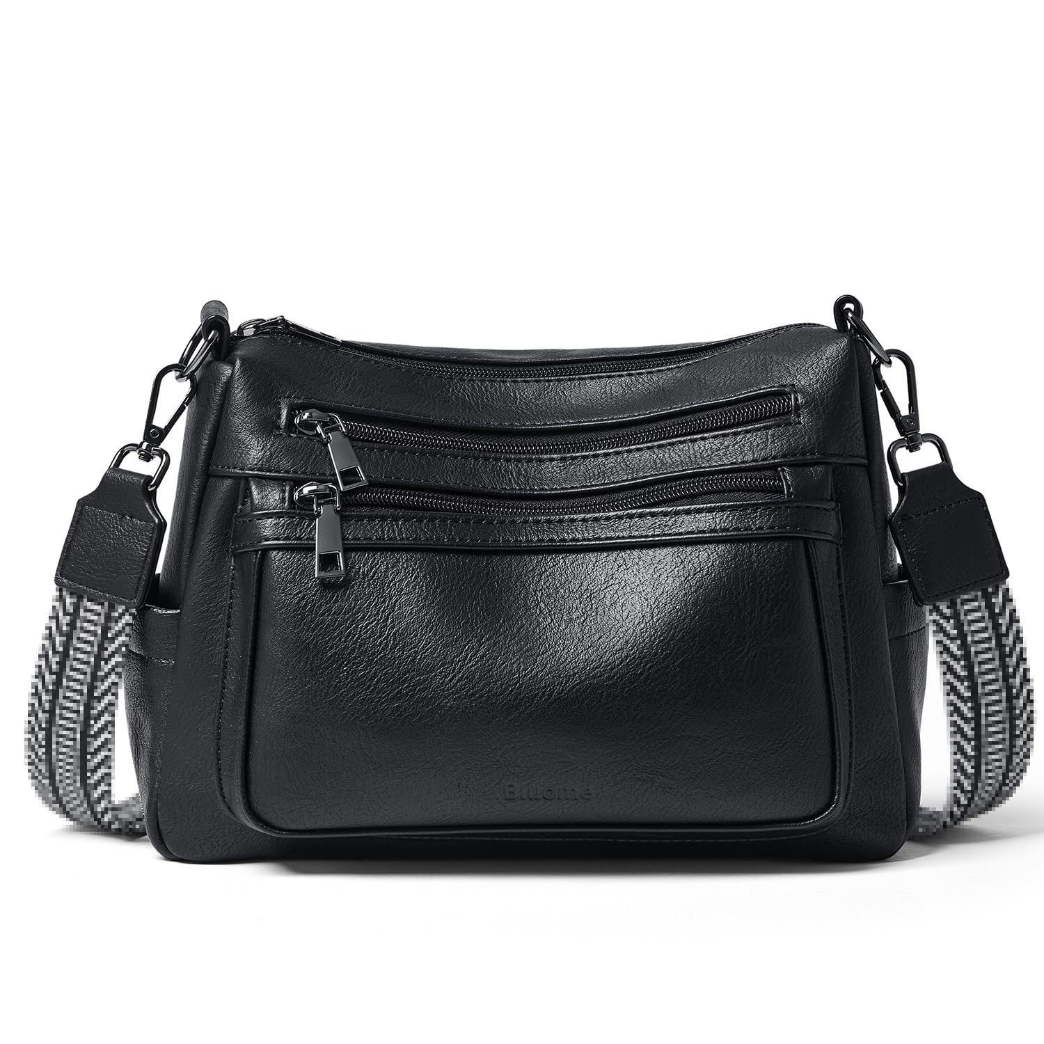 Bluome Crossbody Purses for Women, Medium Large Faux Leather Crossbody Bags Lightweight Sling Bag Shoulder Handbags