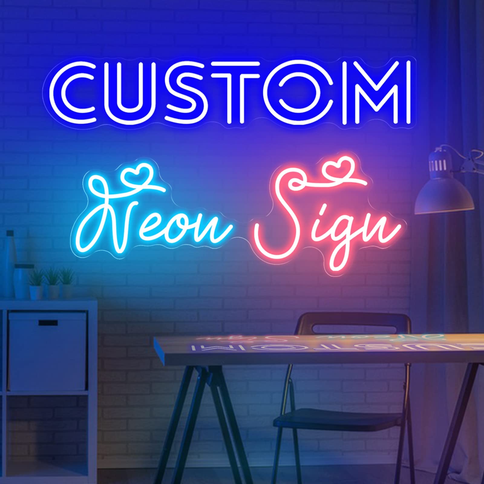 Custom Neon Signs Customizable, Large Personalized Neon Signs for Wall Decor Bar Logo Neon Name Sign Birthday Wedding Congrats Party Christmas Gift