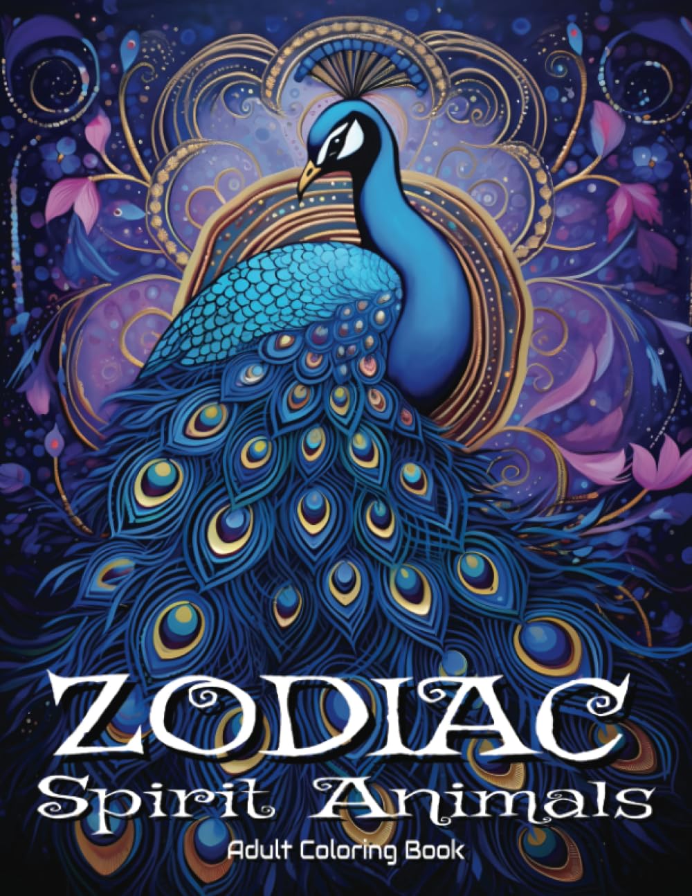 Zodiac Spirit Animals Adult Coloring Book: Adult Coloring Book