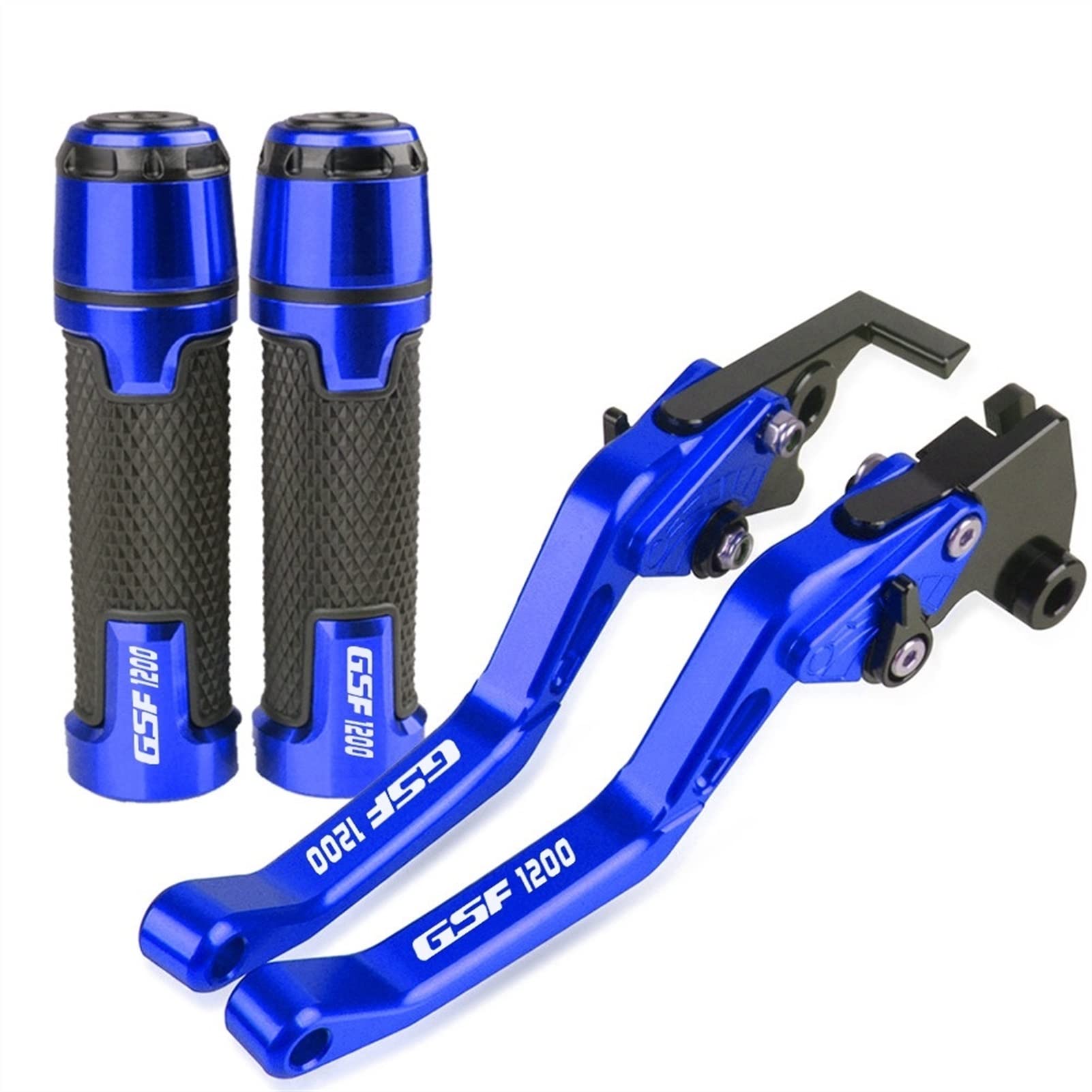 Leviers d'embrayage Bandit 1200 Suzuki GSF 2001-2006 CNC bleu