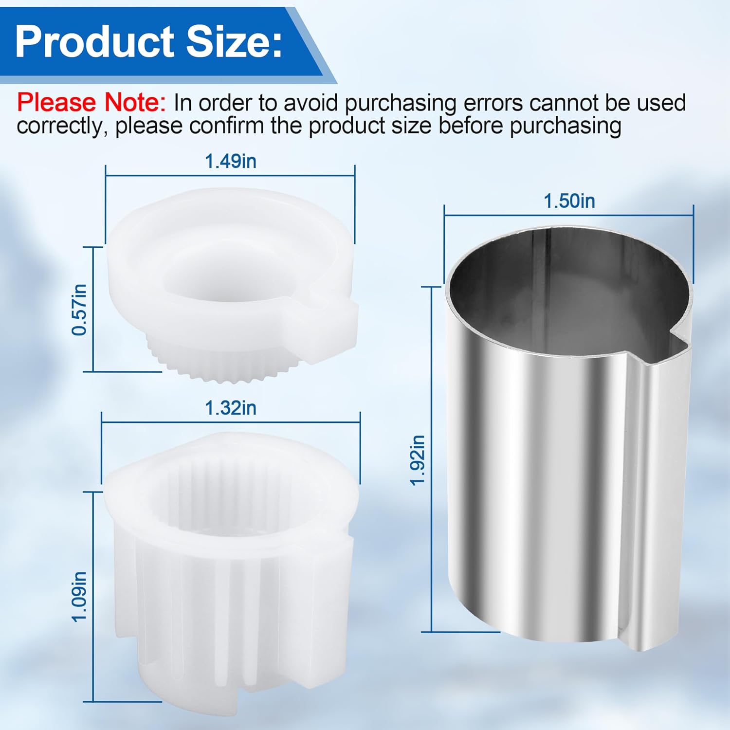 96987 Stop Tube for Moen Posi-Temp Single Handle Tub and Shower Faucet, Shower Handle Parts for Moen PosiTemp Valve - Chrome Adjustable Temperature Limit Stop Kit 3 Packs
