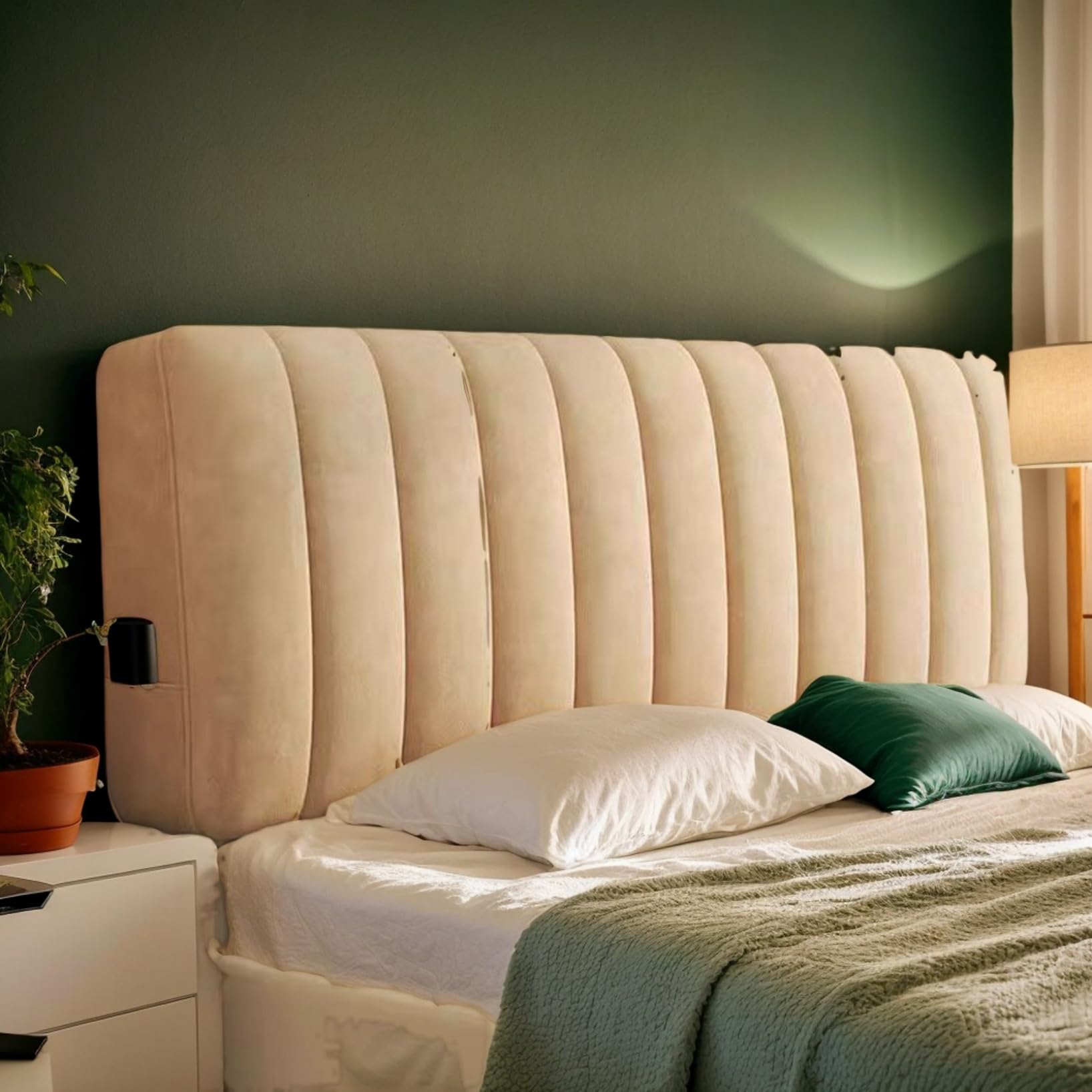 Moderno velluto elastico antipolvere copertura protettiva per letto singolo/king/matrimonialeBrown Slipcover 120 cm elegante copertura per mobili morbida e durevole facile da pulire