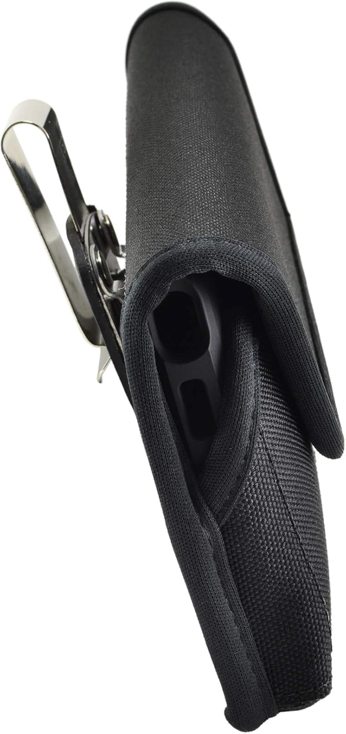 Turtleback Belt Clip Case Designed for Samsung Galaxy Note 10+ Plus (2019) Belt Holster Black Nylon Pouch with Heavy Duty Rotating Belt Clip, Horizontal