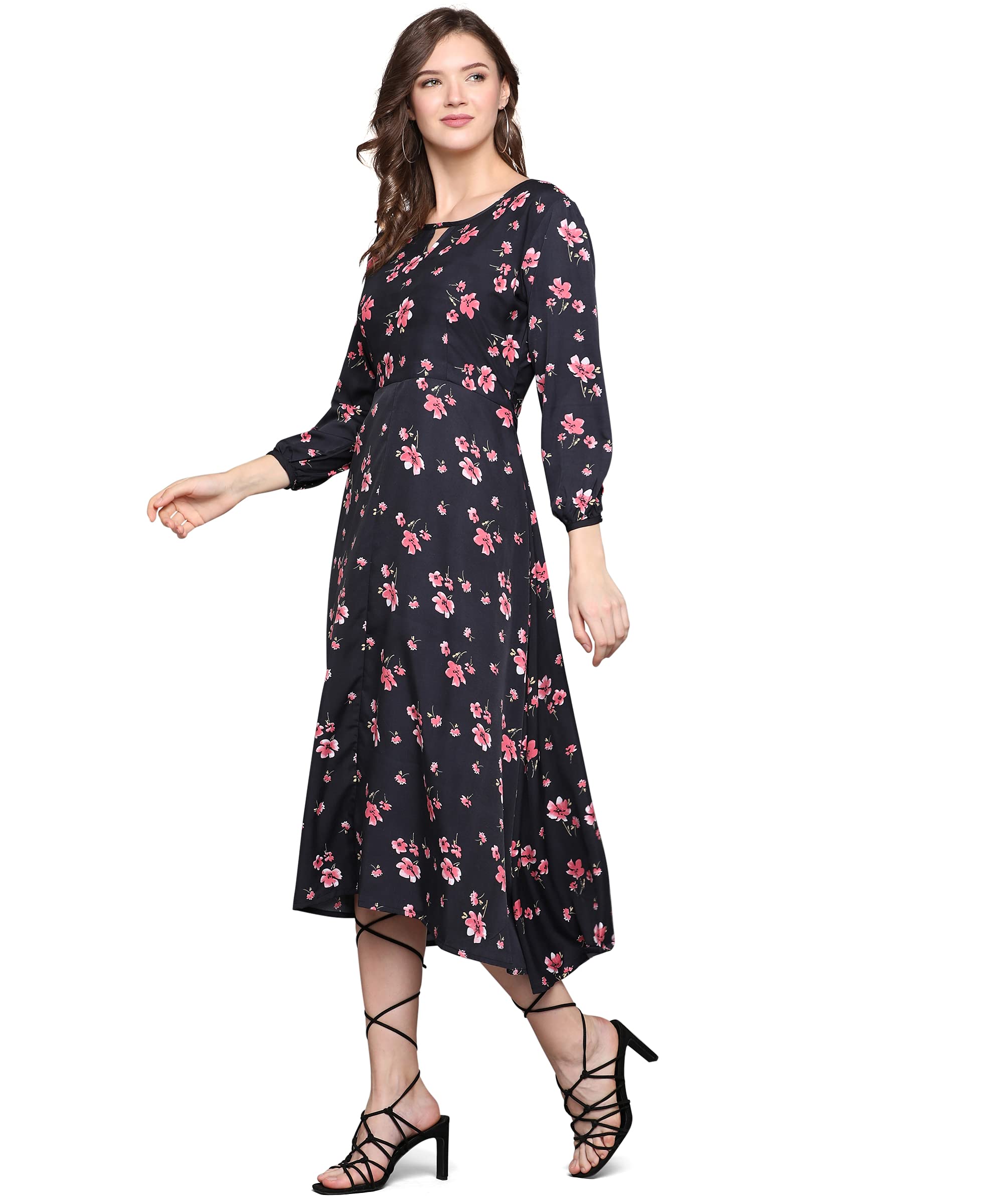 LookMark Women's Crepe A-Line Maxi Dress | eBay