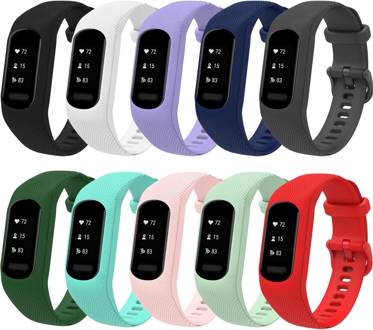 for Garmin Vivosmart 5 Bands,Replacement Bands for Women Men Large Small