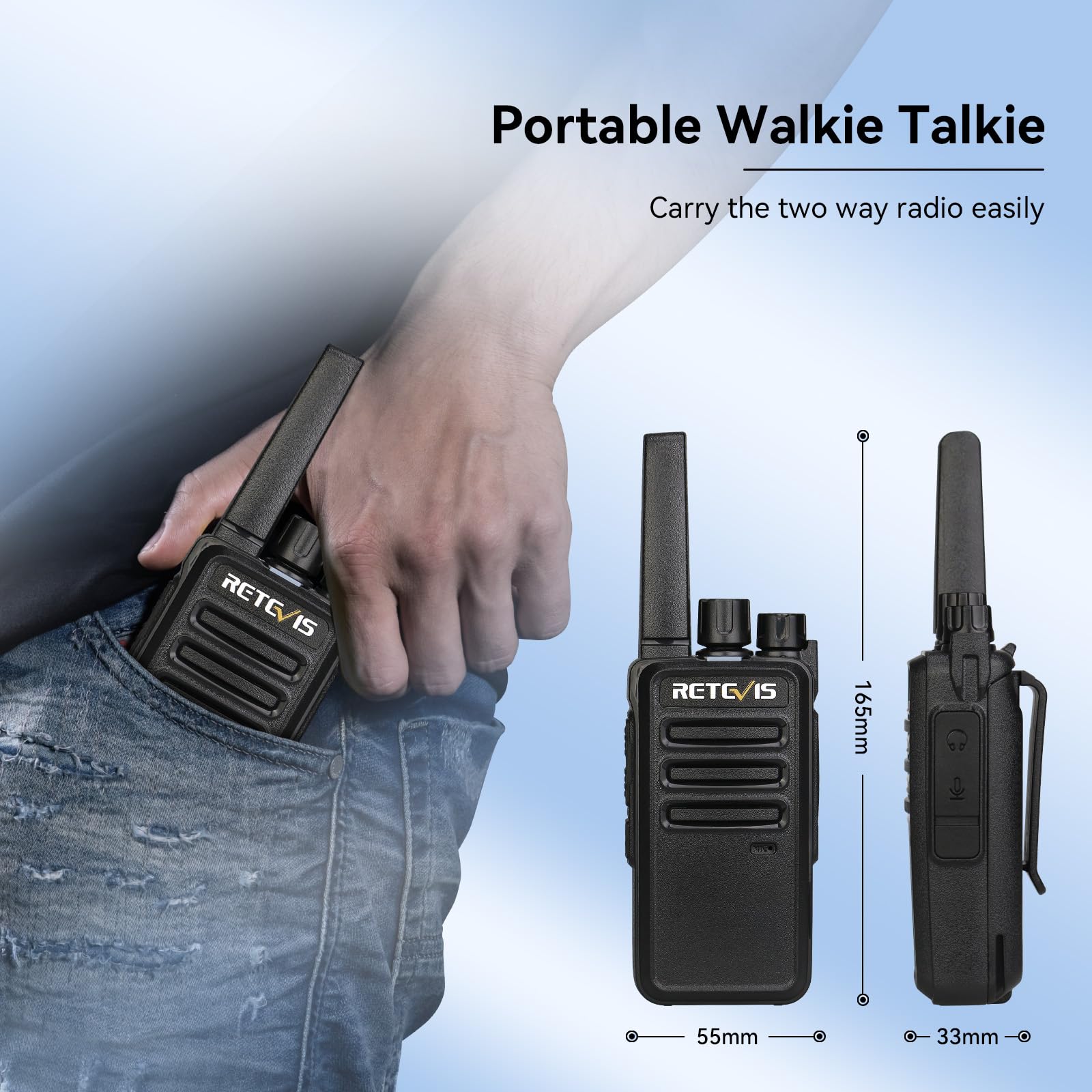 Retevis RT668 Talkie Walkies, Talkie-Walkie Professionnel pour Chargeur 10 en 1, Charge Efficace, Fentes Amovibles,Robuste, Talkie Walkie Longue Portée pour Fabricant,Entrepôt(Noir, 10 Pièces)