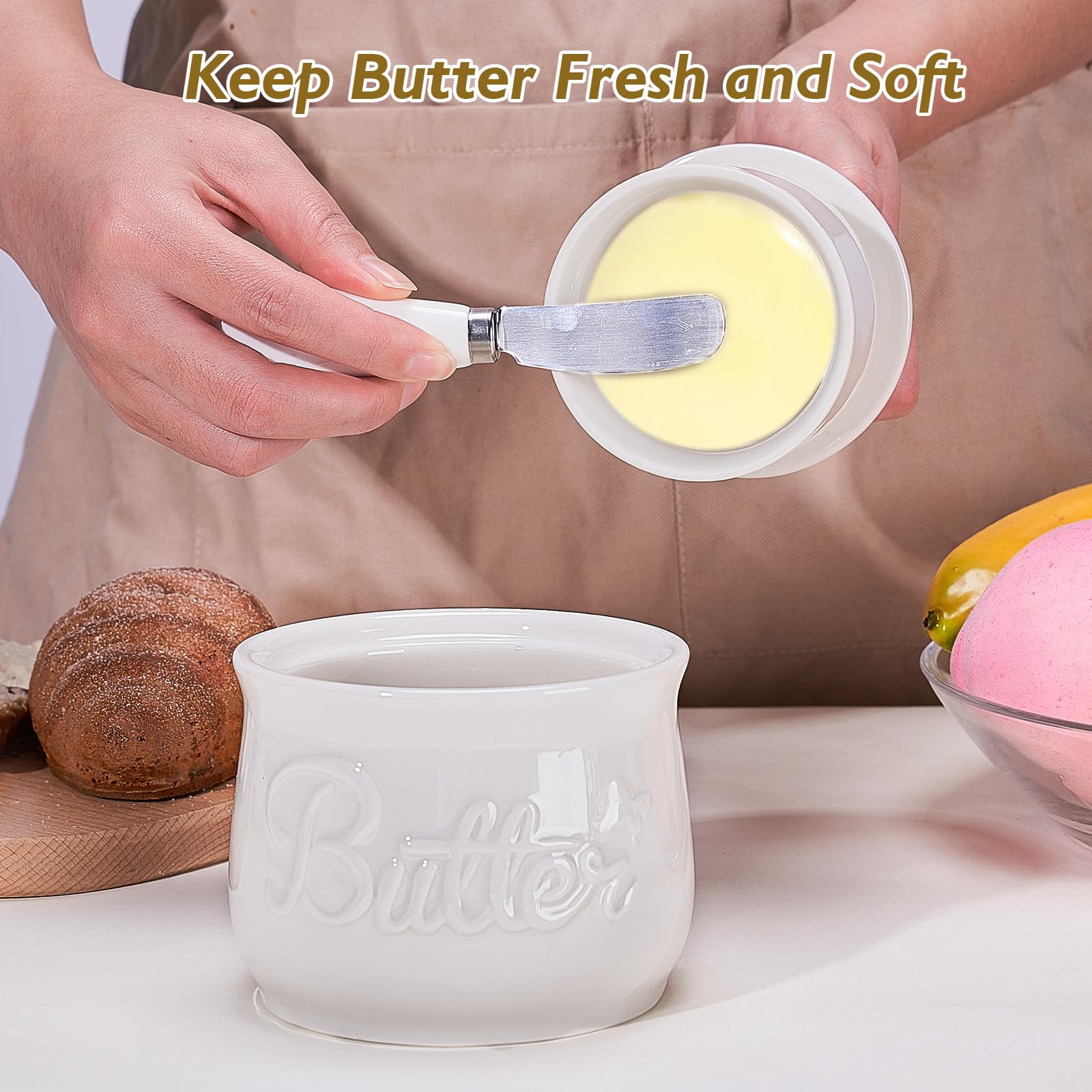 Burriera in marmo con coperchio, realizzata a mano in Francia, bianca, per piano di lavoro, portaburri da 4,25 per arredo cucina, portaburro per conservare burro spalmabile (Black, One Size Burriera in marmo con coperchio, realizzata a mano in Francia, bianca, per piano di lavoro, portaburri da 4,25 per arredo cucina, portaburro per conservare burro spalmabile (Black, One Size