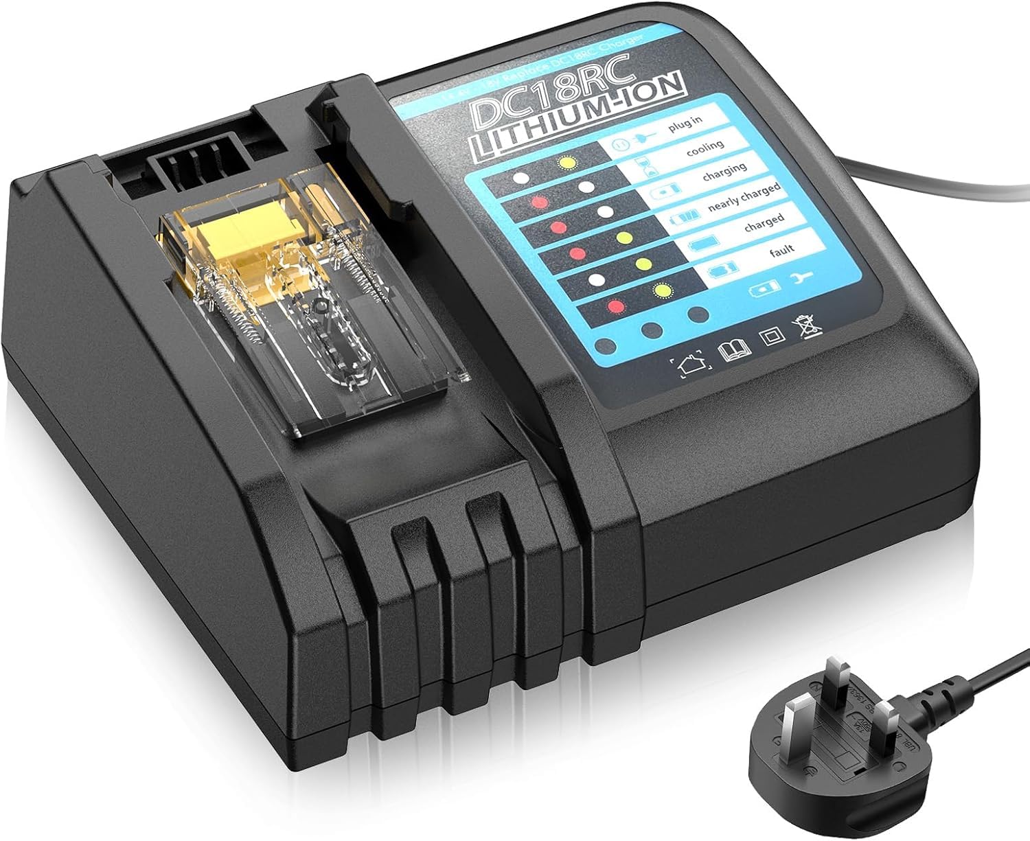 Smrbatbauy Replacement for18v Charge, Compatible with makita 18v BL1830 Lxt Li-ion (charge) B0GYX5TMC1