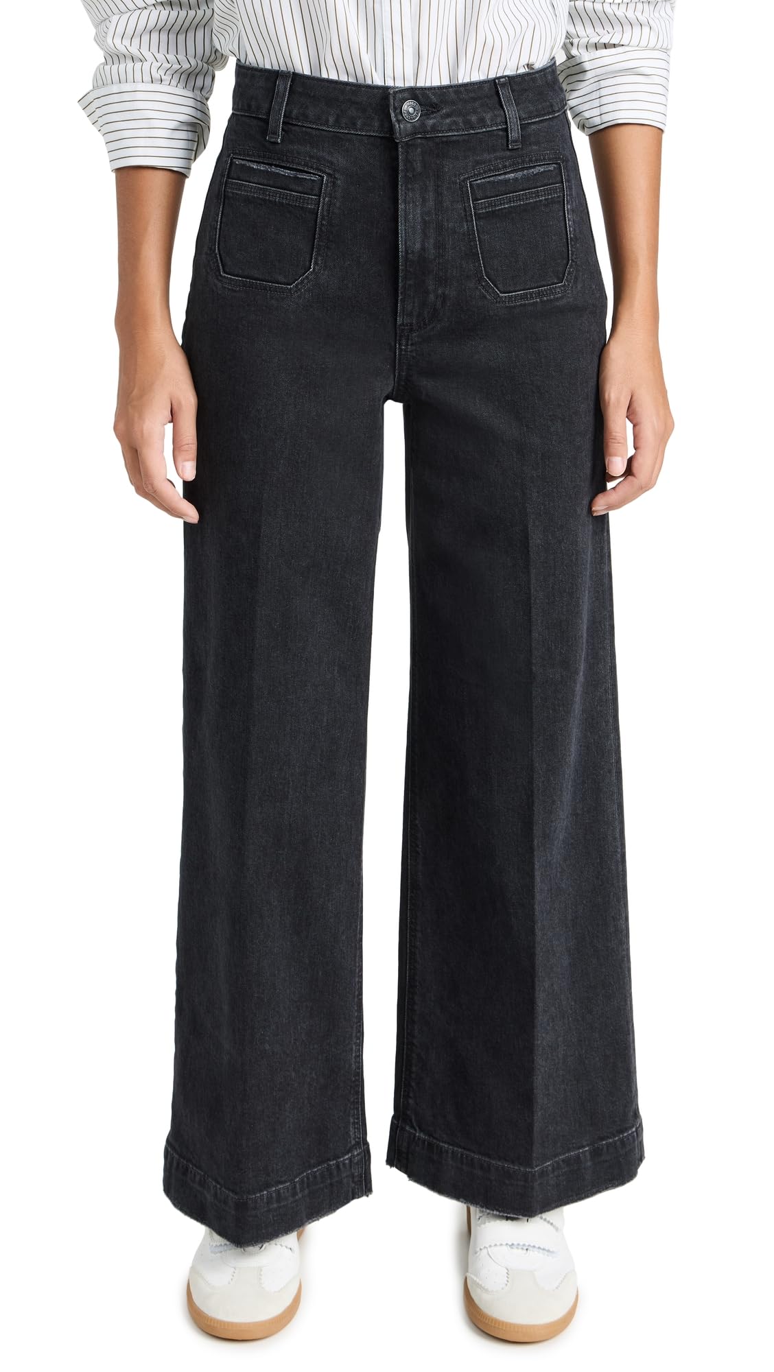 PAIGE Women's Harper Ankle Vintage Patch Pockets Jeans