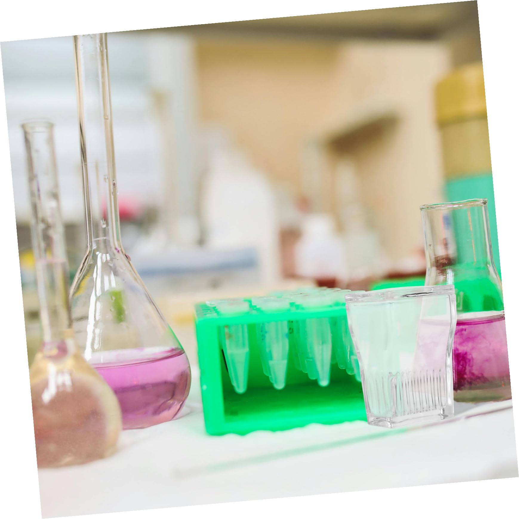Hemobllo Barattolo con Portavetrini Integrato in Vetro Trasparente per Colorazione Vetrini da 9 Slide per Procedures di Laboratorio e Sperimentazioni Scientifiche