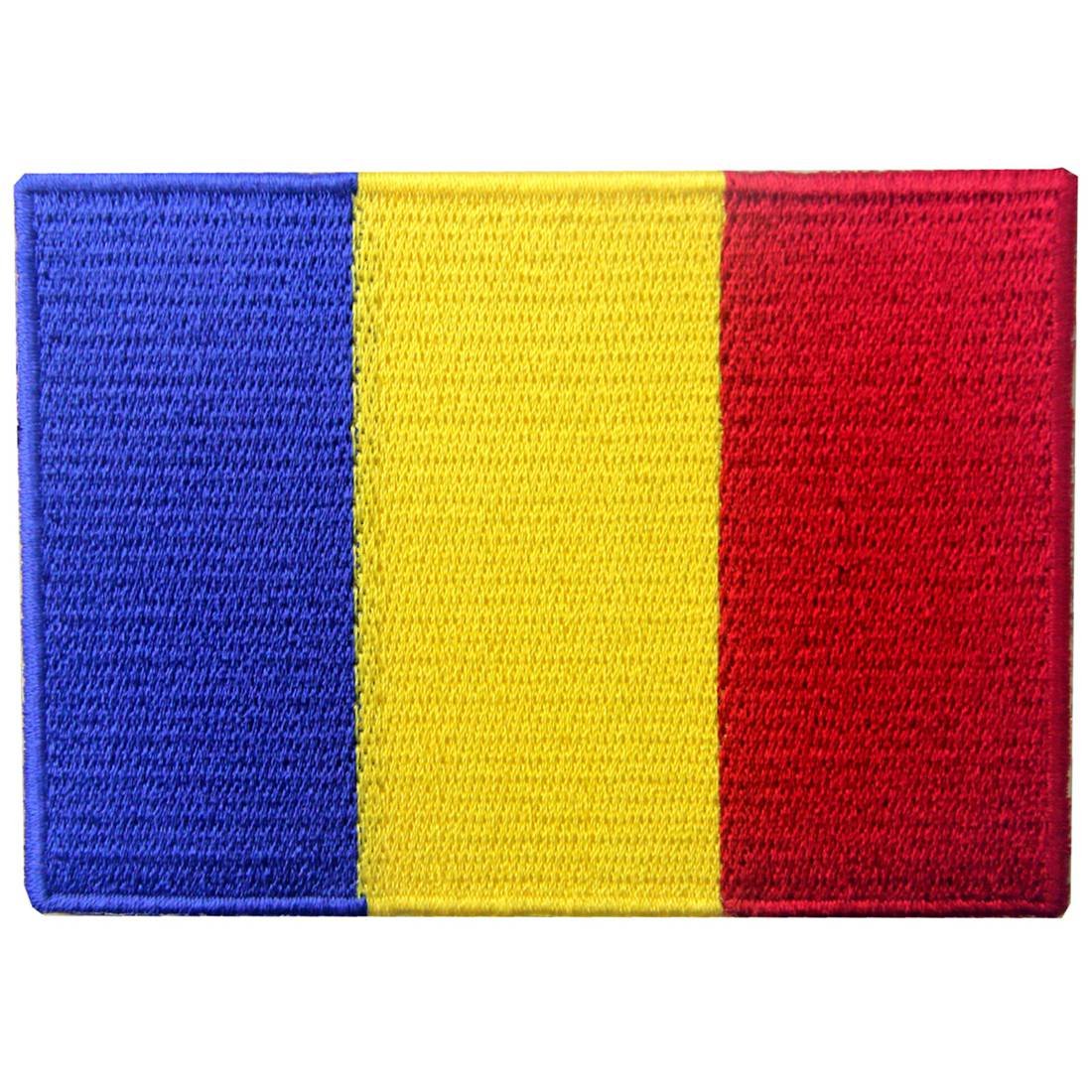 Embtao Tricolor Romania Flag Patch Embroidered Applique Romanian National Iron On Sew On Emblem
