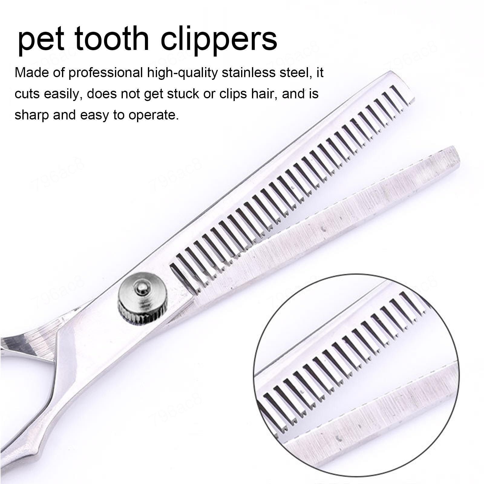 Tijeras Para Mascotas, Tijeras Curvas Para Peluquería Canina, Tijeras de Corte de Pelo Para Perros y Gatos de Acero Inoxidable, Tijeras Curvadas Para Peluquería Canina, Familia,A