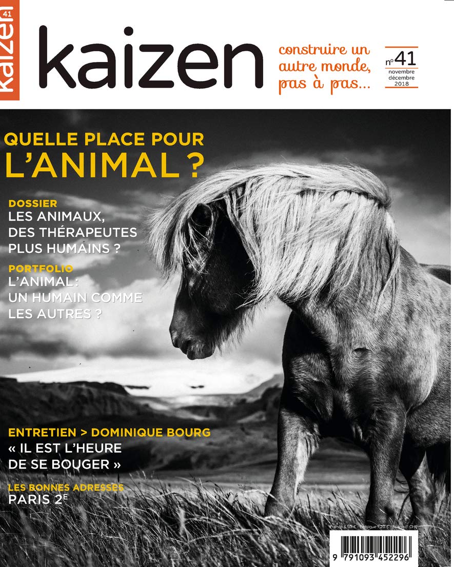 Kaizen 41 : Novembre Décembre 2018: Les animaux, des thérapeutes plus humains ?