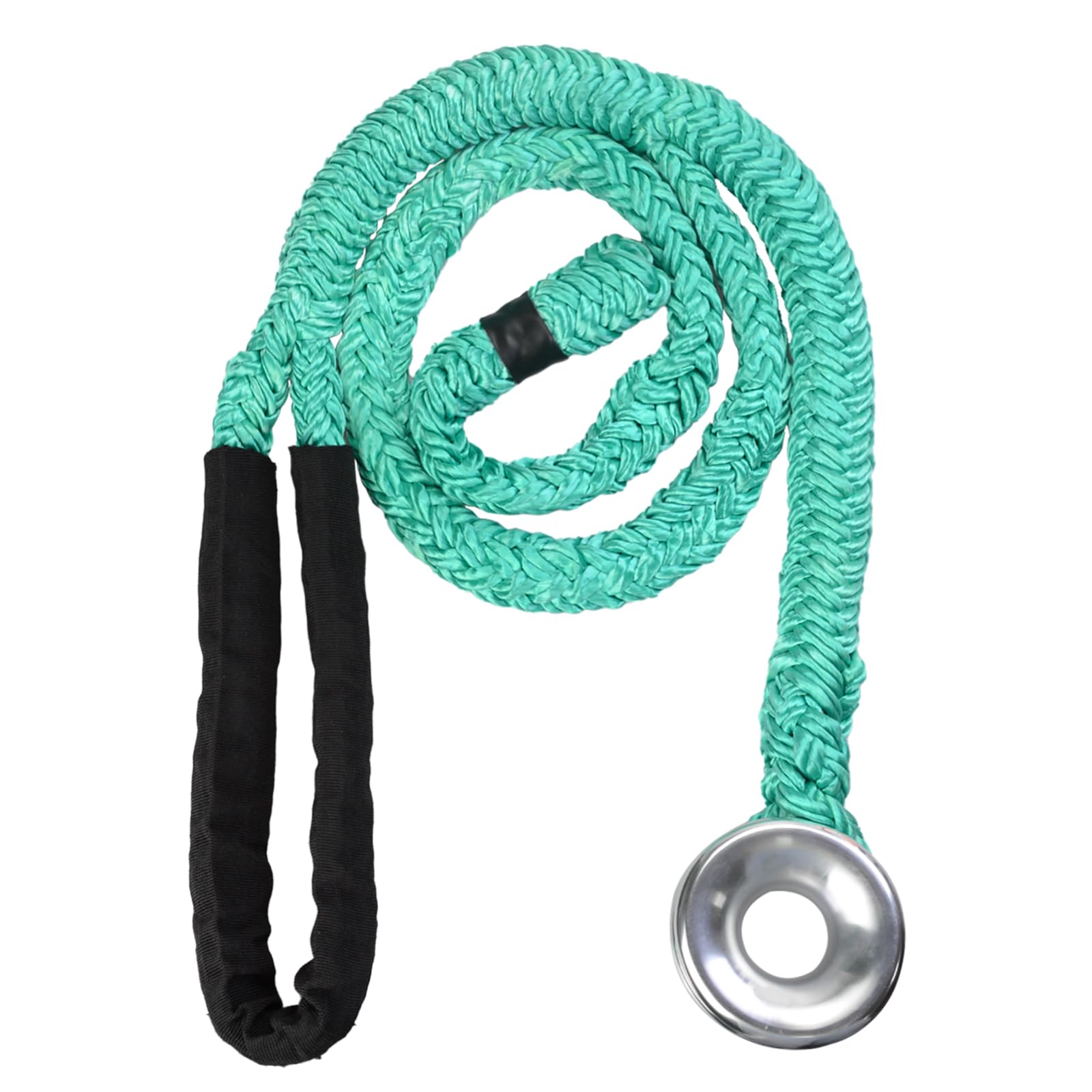 Whoopie Sling, 3/4 Inch Braided Rope with Metal Ring, 3-5 Ft Adjustable Tree Rigging Sling for Professional Tree Care