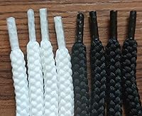 Vista 5 de 4 Pieces Black/White Round Hoodie Drawstrings Cord Replacement 6mm X 53 Inch Draw String for Sweatpants, Sweatshirt, Jacket, Coats, Shorts, Pants