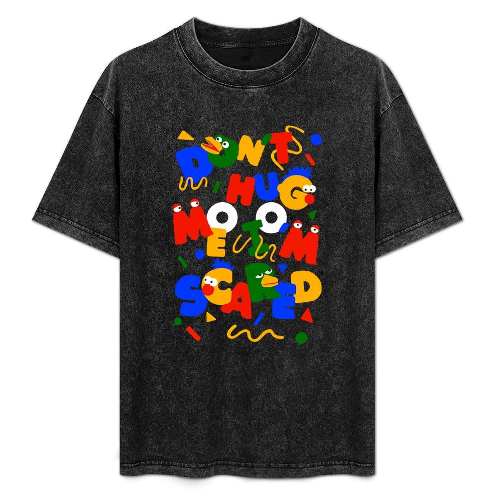 Don't Hug Me I'm Scared Men's T-Shirt Graphic Shirts Unisex Black Tee S