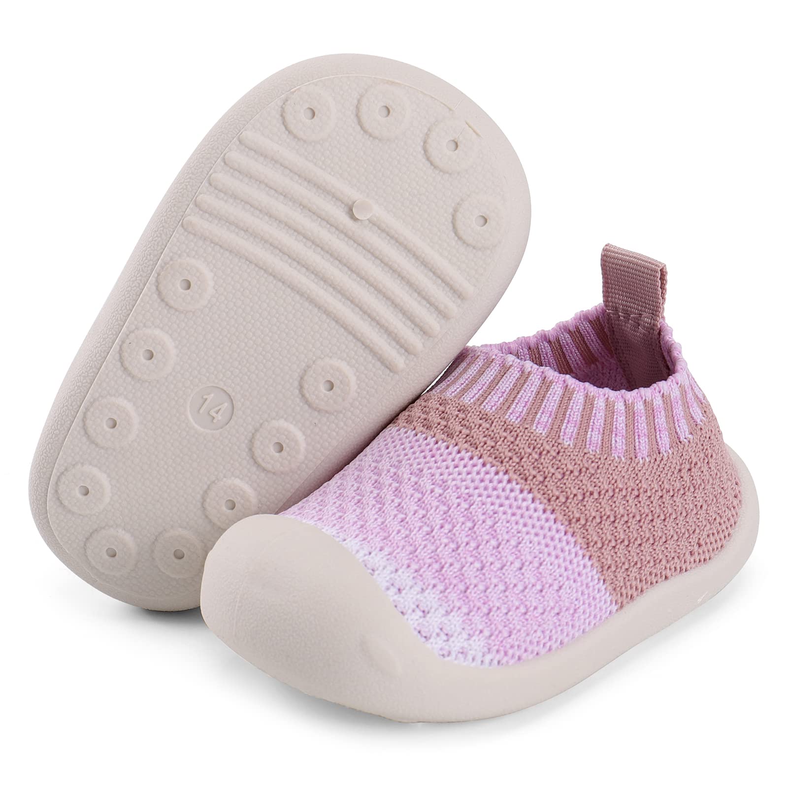 MK MATT KEELY Bambino Scarpe Primi Passi Ragazzo Ragazza Scarpine Maglia Traspirante Leggero Slip-on con Fondo Morbido