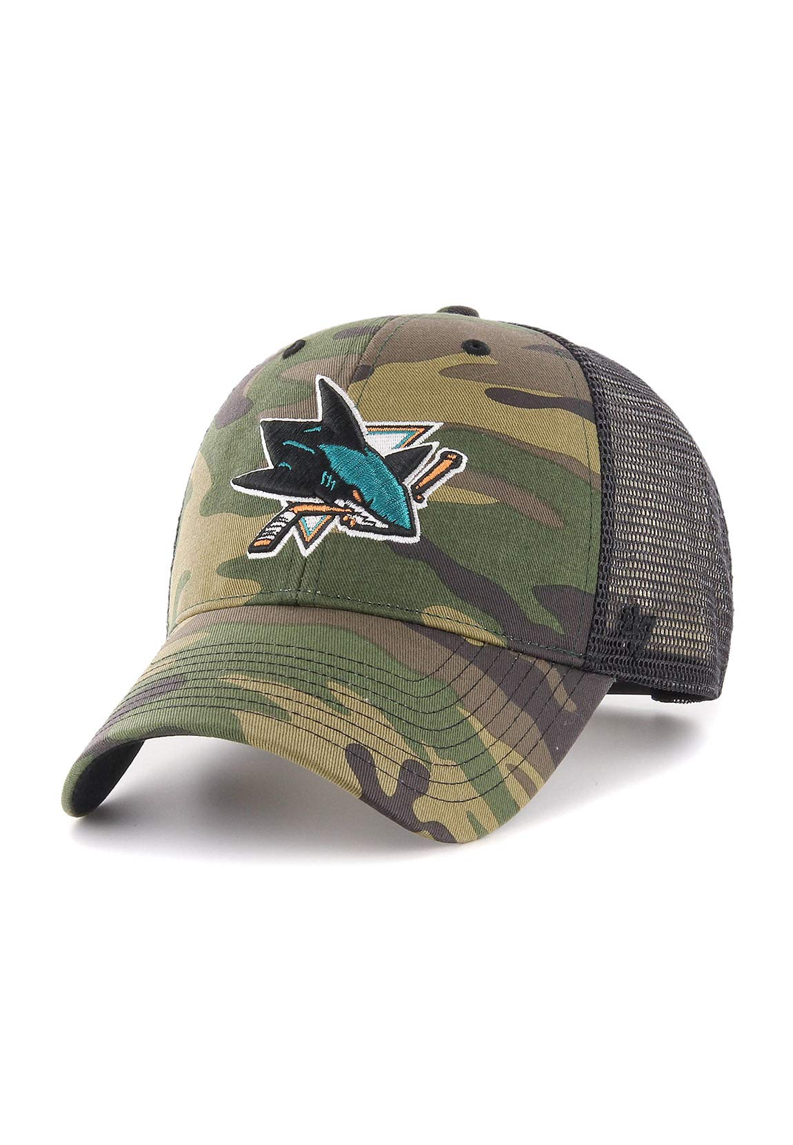 Wood Camo 47 Brand Snapback Cap - Branson San Jose Sharks