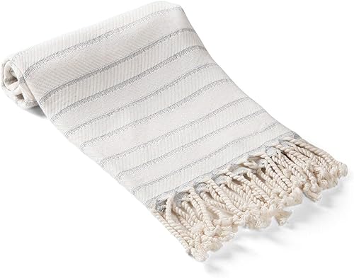 Olive&Linen Toalla turca suave para manoscocina Cloud